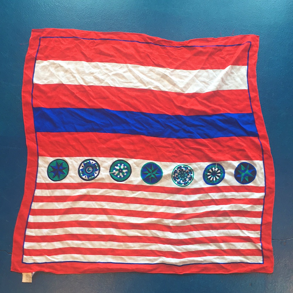 Vintage Rayon Italian Scarf